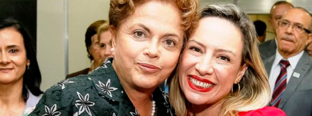 Delegada Adriana Accorsi e a presidenta Dilma Rousseff