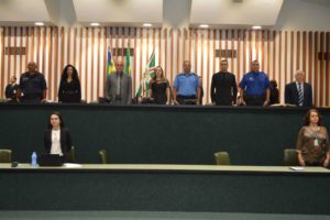 Em comemoração ao Dia Nacional da Guarda Civil, celebrado em 10 de outubro, a deputada Adriana Accorsi, realizou Sessão Especial em homenagem aos servidores da Guarda Civil do Estado de Goiás