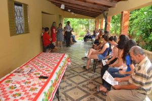 Adriana Accorsi participou na manhã do dia 7 de dezembro, de um café da manhã na casa da vereadora Zilda Menezes, na cidade de Guaraíta